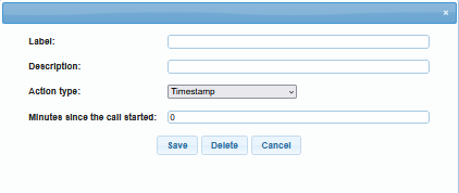 Action box configuration form