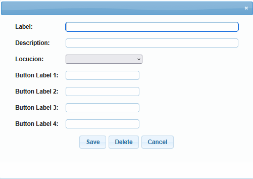 Buttons box configuration form